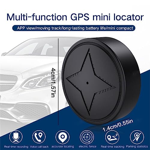 GPS Tracker for Vehicles Strong Magnetic Car Vehicle Tracking AntiLost, MultiFunction GPS Mini Locator, Monitoring for Profession