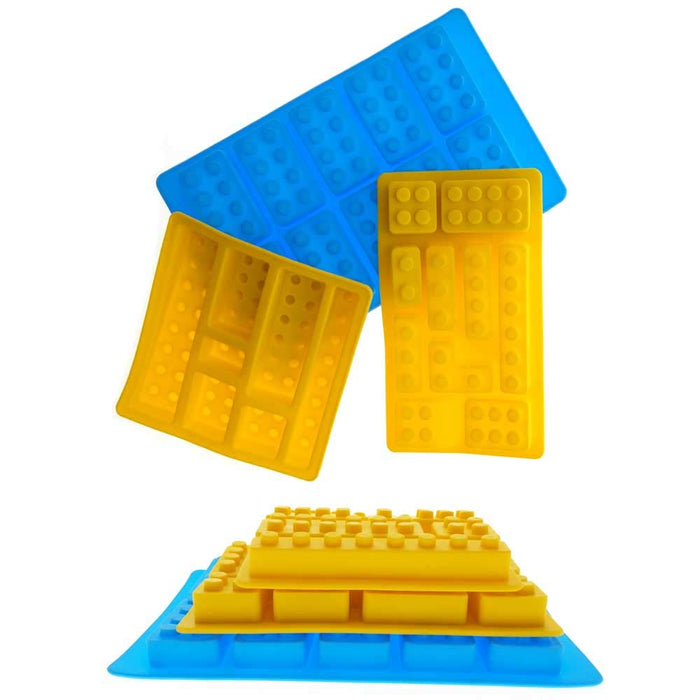 Lego Ice Trays Cube Chocolate Jelly Gummies Candy Jello Molds Silicone Kid  Fun