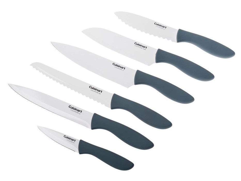 Cuisinart 12 piece Ceramic Coated Printed Knife Set Sheaths