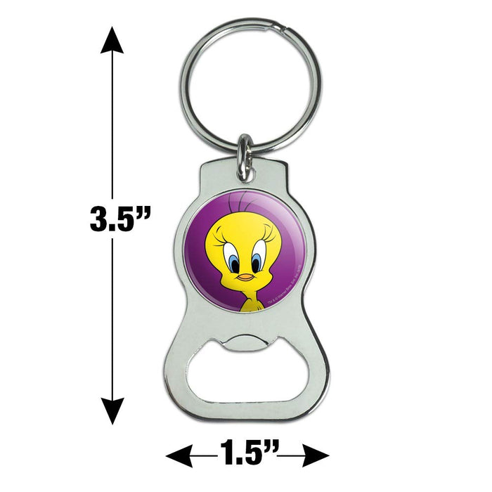 GRAPHICS & MORE Looney Tunes Tweety Bird Keychain with Bottle Cap Opener