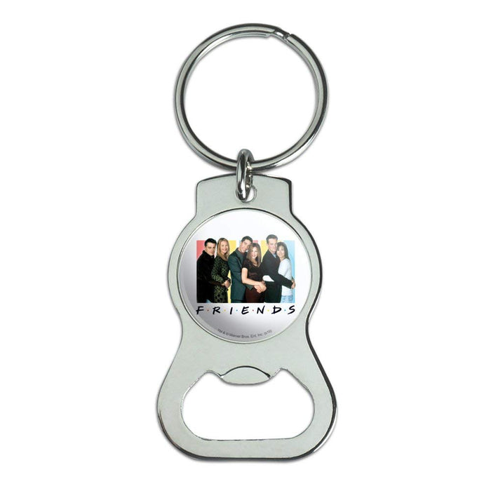 Friends It's All About Friends Keychain with Bottle Cap Opener