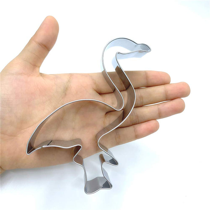 LILIAO Tropical Flamingo Cookie Cutter - 3.8 x 4.6 inches - Stainless Steel