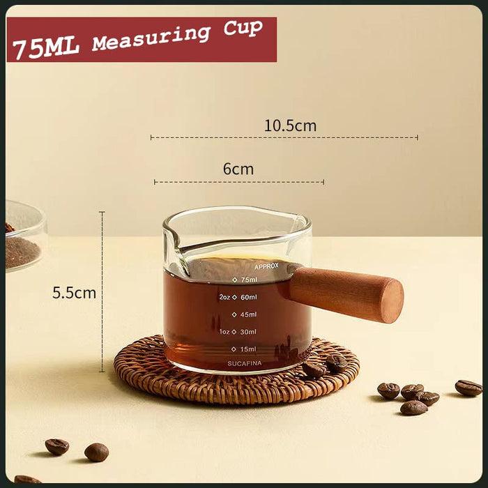 Coffee 1 Pack 75ML Espresso Shot Glasses Measuring Cup,Measuring