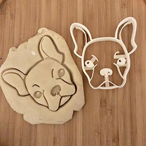 French Bulldog Cookie Cutter and Dog Treat Cutter - Face - 3 inch