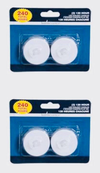(2 PACKS) DT Luminessence Flameless Battery-Operated LED Tealight Candles, 2-ct. Packs