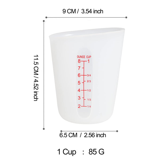 3 PCS Silicone Flexible Measuring Cups,Melting Cups for Epoxy