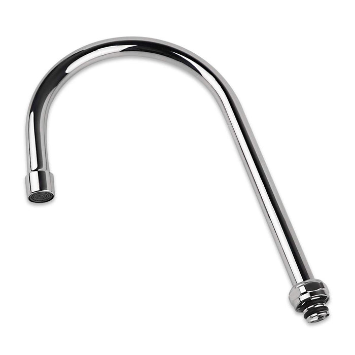 KWODE 6” Swivel Gooseneck Spout Replacement Kit for Commercial Kitchen Sink Faucet 360°Swing Spout with 2.2 GPM Nozzle Chrome