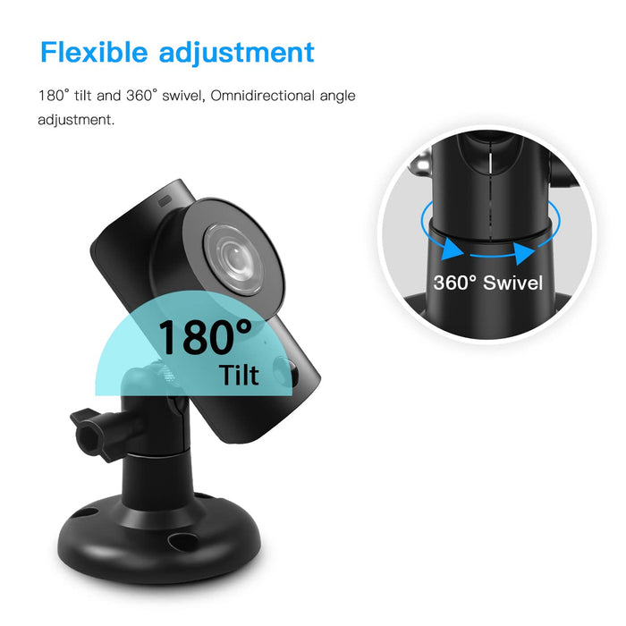 Koroao Mount Compatible with SimpliSafe Camera, 360 Degree Adjustable Wall Mount for SimpliSafe Security Camera (1-Pack)