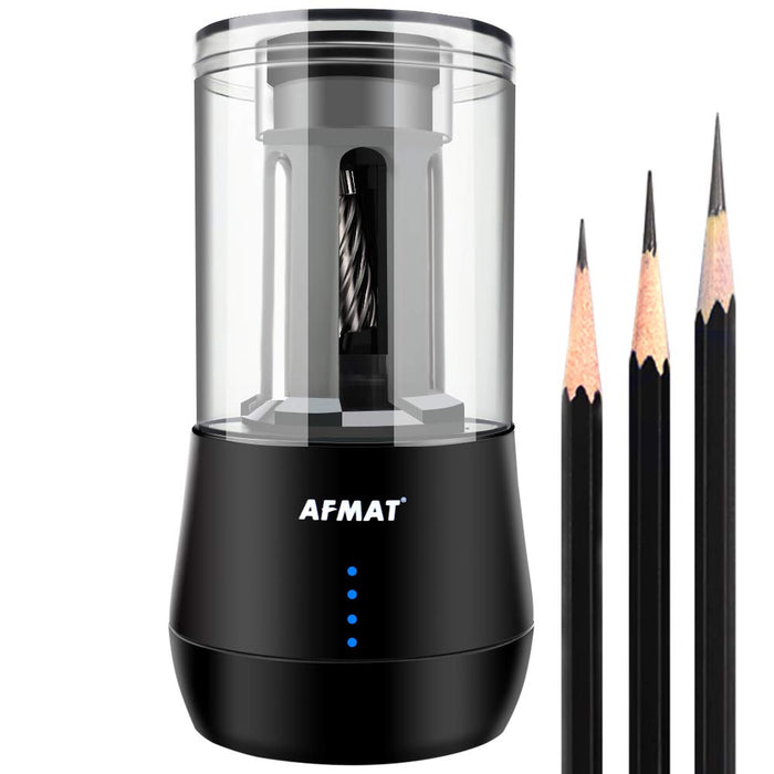 AFMAT Electric Pencil Sharpener for Colored Pencils + Fully Automatic  Hands-F