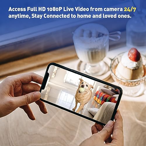 Wiwacam Tiny Camera Full Hd 1080P, Small Nanny Cam For Home, Indoor Wifi Wireless Security Surveillance Cameras, Night Vision