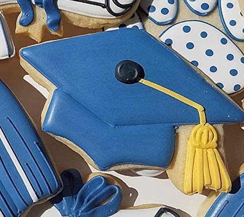 Graduation Cap Cookie Cutter Mortarboard Hat, 4.5" Graduation Cookie Cutters 2022 by Ann Clark