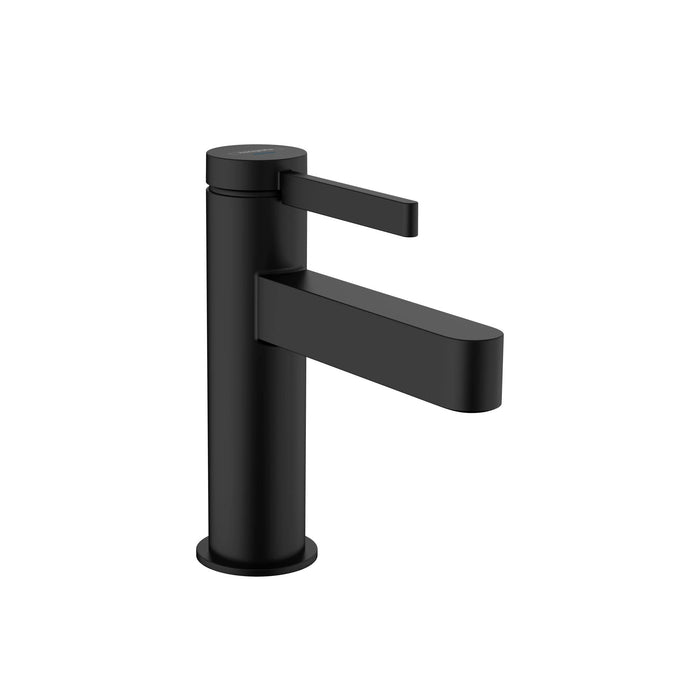 hansgrohe Finoris Modern 1-Handle 1-Hole 5-inch Tall Bathroom Sink Faucet in Matte Black, 76010671