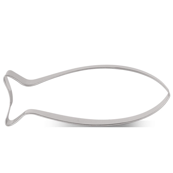 LILAO Fish Cookie Cutter for Christian Baptism - 4.1 x 1.6 inches - Stainless Steel