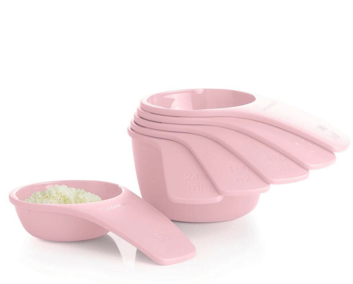  T Tulead Pink Measuring Cups and Spoons Set Stackable