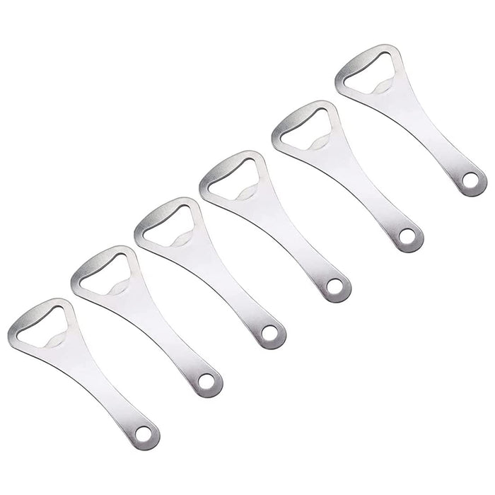NULIZL Bottle Openers, 6 Pack Stainless Steel Beer Openers Bar Bottle Opener, Bartenders Bottle Openers