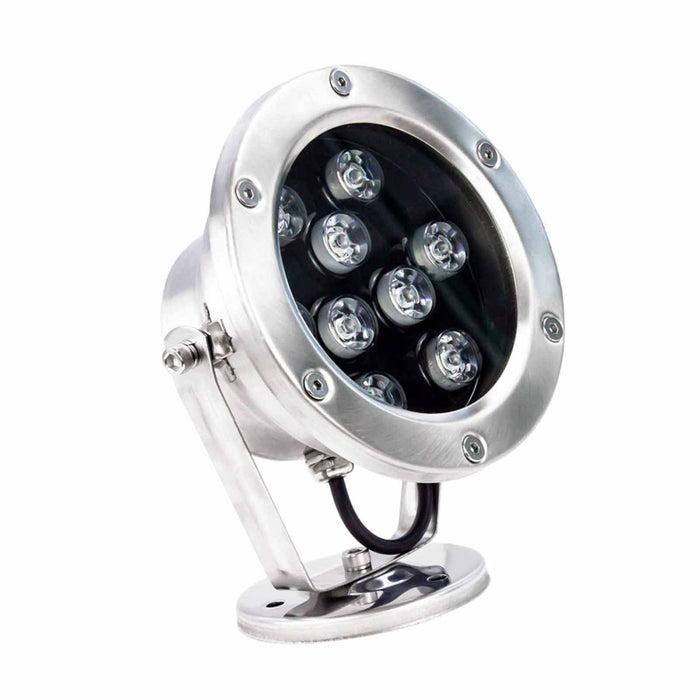 GUODDM Recessed Underwater Light - Recessed Spotlight, LED Pool Spot Lamp, 360° Adjustable Angle 24V Submersible LED Light, IP68 Waterproof Stainless Steel Outdoor Underwater LED Spot Light
