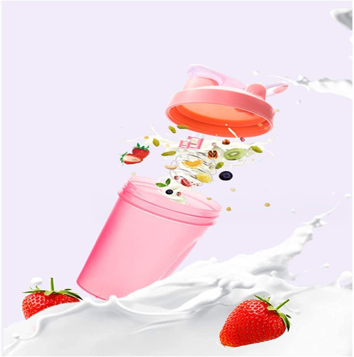 Shaker Bottle A Small Pure Light Pink 12Oz/400ml w. Measurement Marks —  CHIMIYA