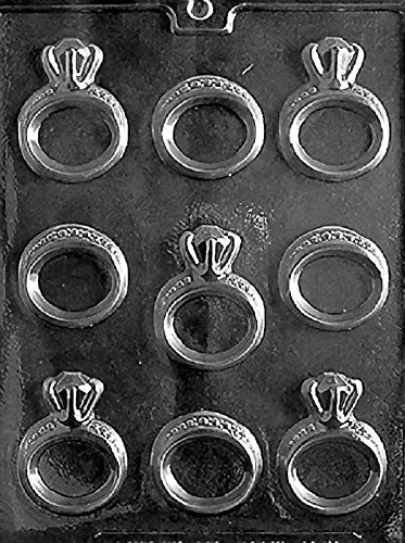 Grandmama's Goodies W051 Wedding Engagement Ring Chocolate Candy Mold with Exclusive Molding Instructions