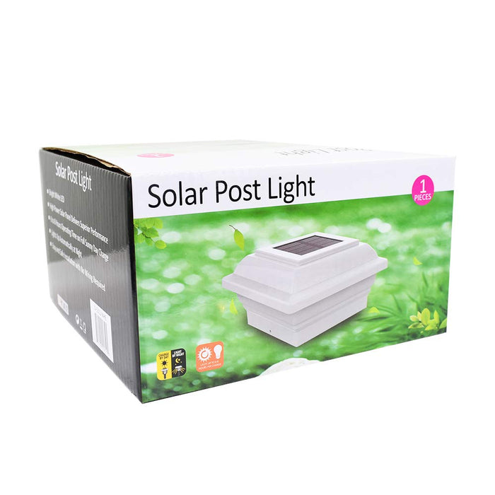 Pack White Outdoor Garden X Solar 12 Smd Led Post Deck Cap Squar —  CHIMIYA