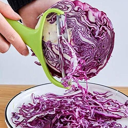 WOIWO 2PCS Kitchen Household Cabbage Grater, Broccoli Grater, Wide-mouth Peeler, Stainless Steel Cabbage Grater