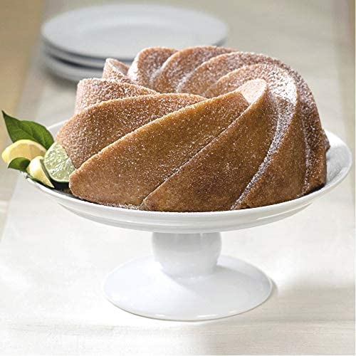 2 Pack Silicone Cake Pan, Fluted Pound Jello Baking Molds, 9.5'' Non-stick  Round Tube Cake Pan Mold