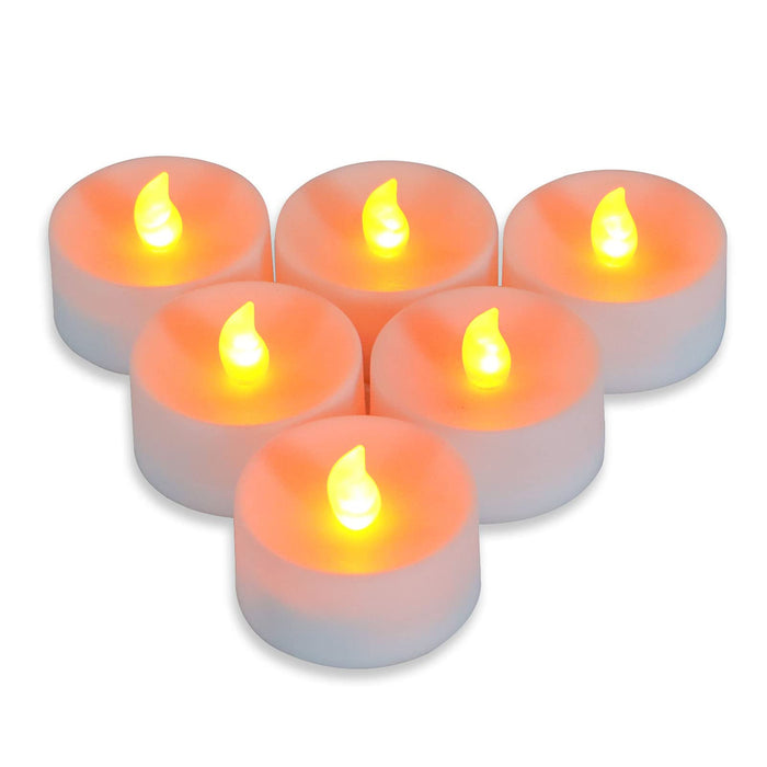 VicFlora Battery Operated Tea Lights Candles with Timer, Realistic