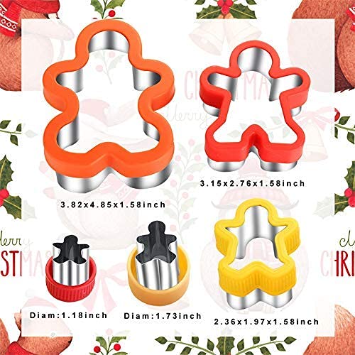 Cookie Cutters - Gingerbread Cookie Cutters - 5 Pieces - Christmas Cookie Cutters - Cookie Cutters Christmas Shapes