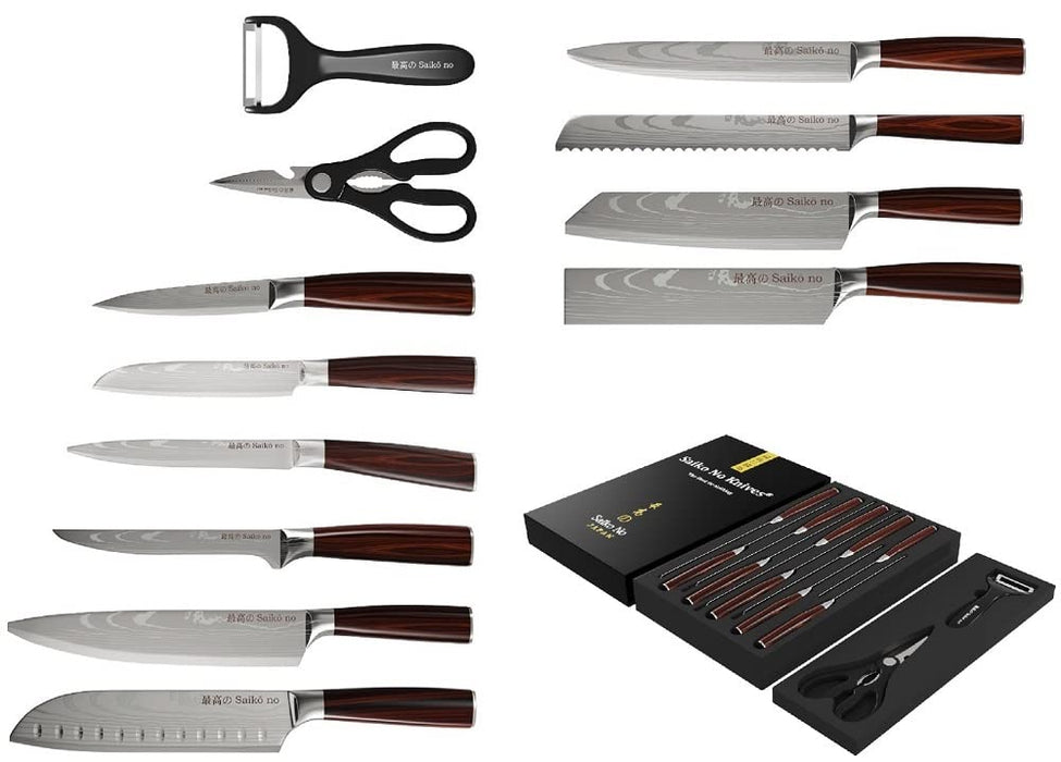  Ruksifg Damascus Tiny Knife Set Mini Knife Set for Package  Opener Box Cutter - Set of 8: Home & Kitchen
