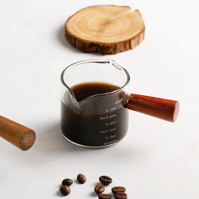 Coffee 1 Pack 75ML Espresso Shot Glasses Measuring Cup,Measuring