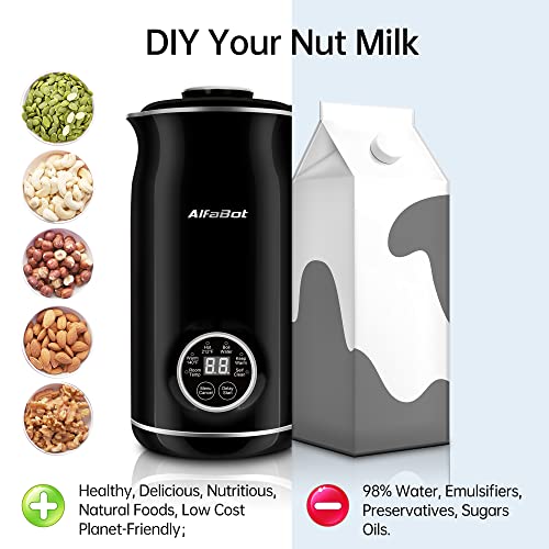 Nut Milk Maker, Automatic Almond Milk Machine For Homemade Plantbased Milk, Oat, Soy, Dairy Free Beverages, 20 Oz Soy Milk Maker