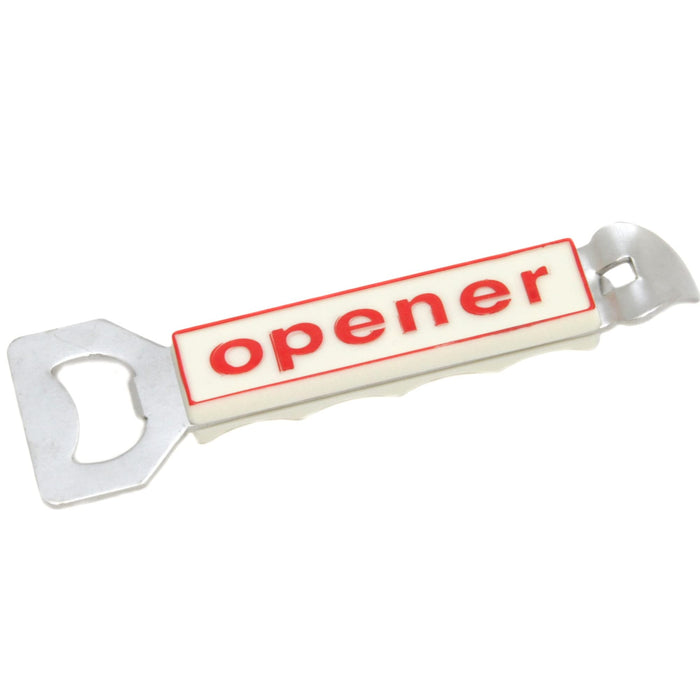 Chef Craft Classic Plastic Bottle Opener, 5.5 inches in length, White