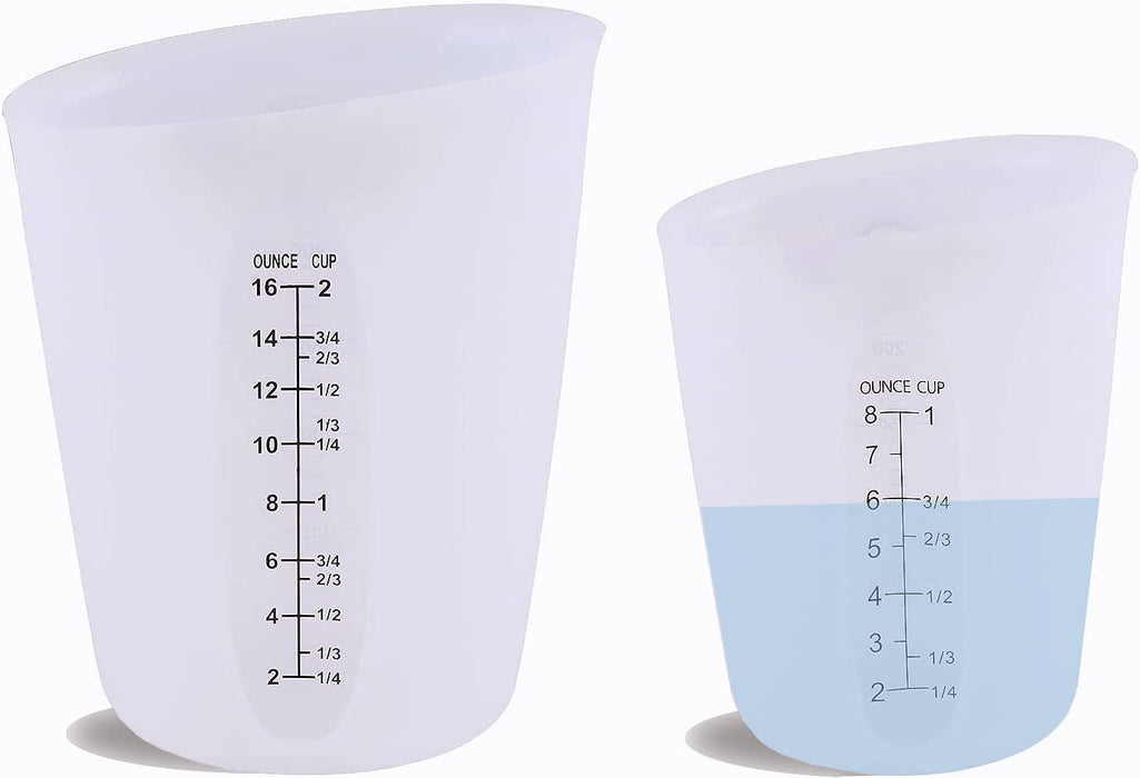 Measuring Cup, 500ml Silicone Measuring Cup, Multipurpose Flexible Silicone  Cups Mixing Cups for Cooking and Baking