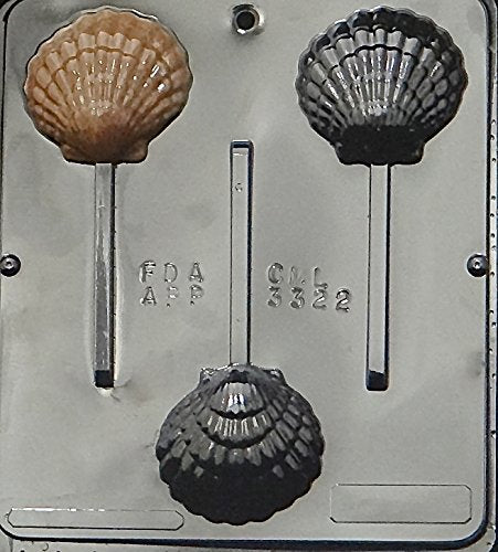 Candy Molds N More Sea Shell Lollipop Chocolate Candy Mold 3322