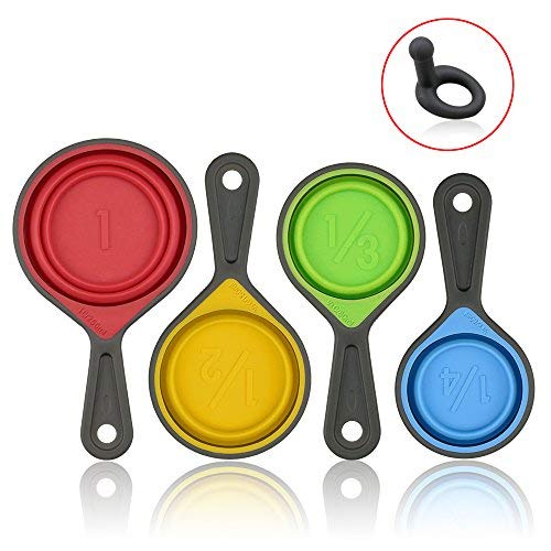 Measuring Cups and Spoons set, Collapsible Measuring Cups, 8 piece Mea —  CHIMIYA