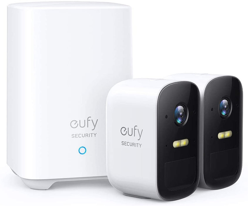 eufy Security, eufyCam 2C 2-Cam Kit, Wireless Home Security System with 180-Day Battery Life, 1080p HD, IP67, Night Vision, No Monthly Fee (Reed)