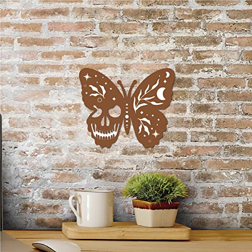 CREATCABIN Butterfly Wood Wall Art ll Wall Decor Laser Cut Sculpture Hanging Witch Decor with Hook for Farmhoe Home Office
