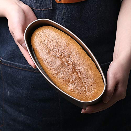 4 Pieces Oval Cheesecake Pan 4 Inch and 8 Inch Non-stick Cake Pan Aluminum  Cake Mold Bread Loaf Pan Mold Meatloaf Breads Mold for Oven Baking