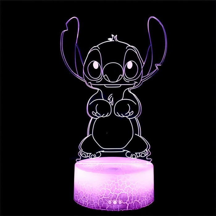 Stitch Night Light for Kids Gifts Lilo and Stitch 3D Led Table