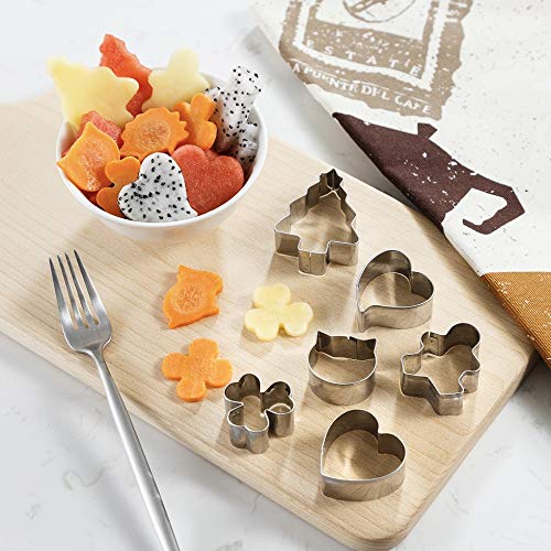 Beyond 280 Daily Use and Christmas Cookie Biscuit Cutters Set, Cute Mini Stainless Steel Shapes for Baking