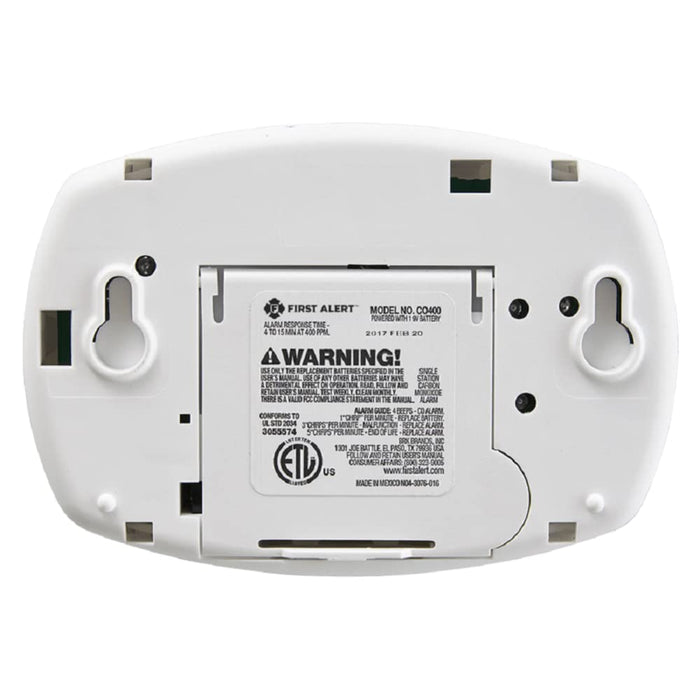 First Alert CO710 10 Year Carbon Monoxide Alarm, Temperature & Digital  Display