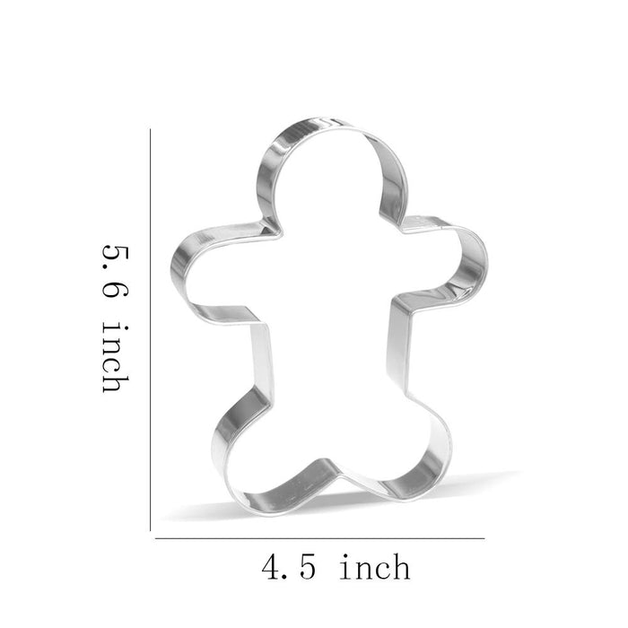 Giant Christmas Cookie Cutter Set - 5 Piece - Stainless Steel