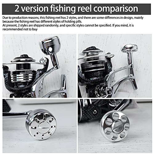 Zide Saltwater Spinning Reel Fishing Reel Spinning 14+1 Stainless Bb Metal Ultra Smooth Powerful Spinning Reel 4.7:15.2:1 Gear