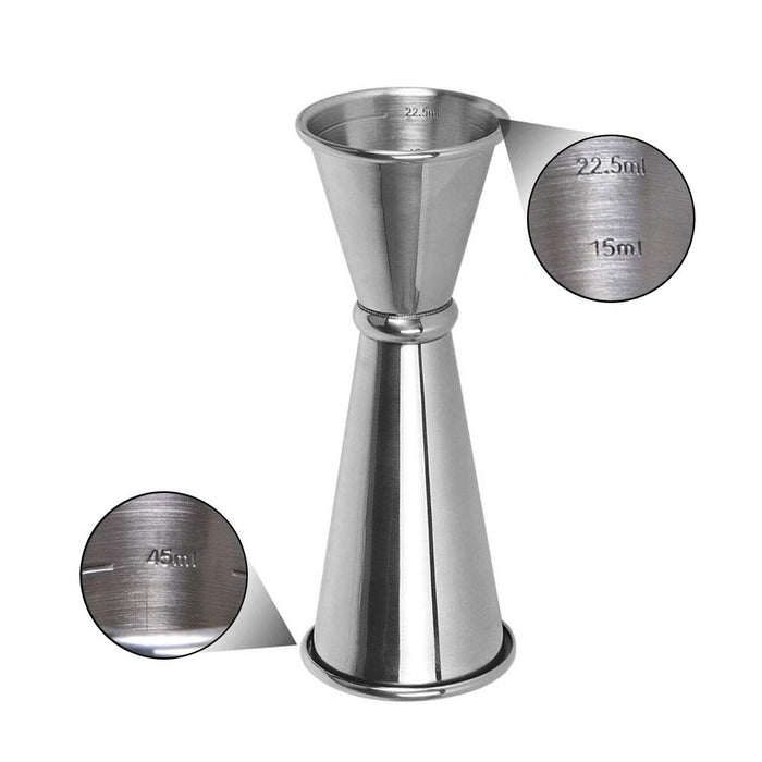 Double Jigger Cocktail Jiggers Barware Alcohol Measuring Tool,18/8  Stainless Steel,Home Bar Supply Tools Measuring Jigger Cocktail  Professional