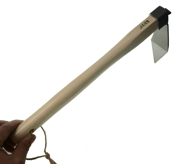 KEYI Carbon Steel Hand Hoe,Solid Mattock Pick Digging Hoe,Agricultural Hoe Garden Rake Tool