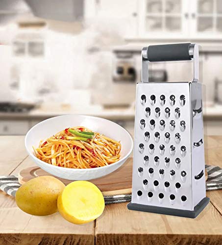 Best Stainless Steel Metal Box Grater 4 Sided Grater And Slicer