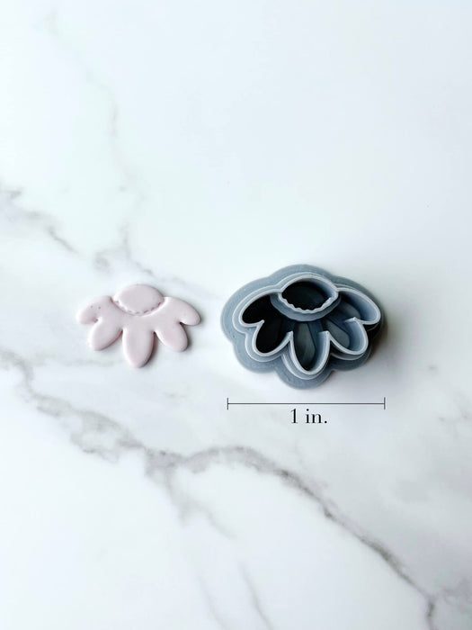 Polymer Clay Cutters – The Clayful Co Floral Flower Pack Set of 6 – Plastic Cutter for making Jewelry and Earring Shapes