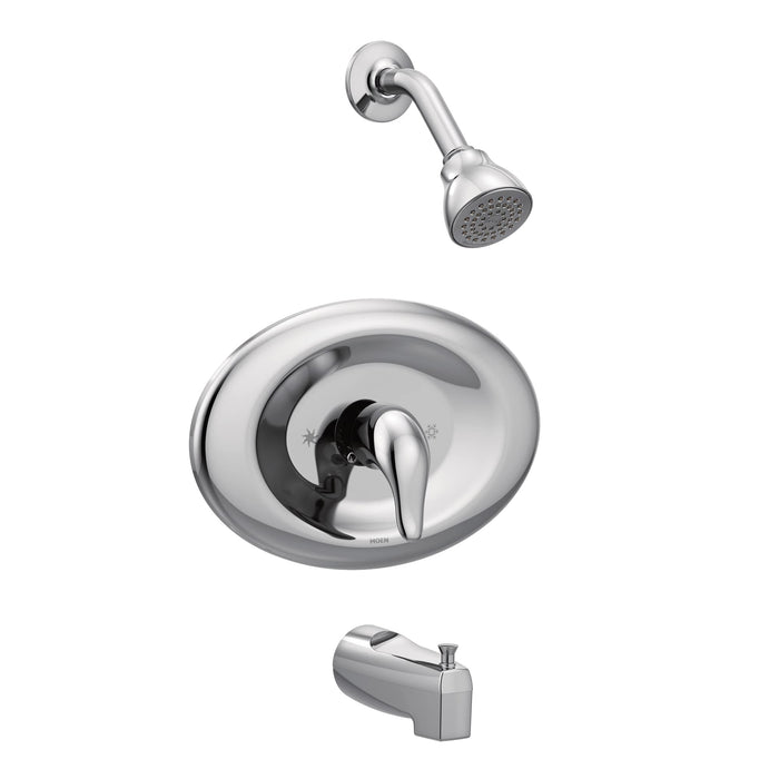 Moen Chateau Chrome Single Handle Posi-Temp Eco-Performance Shower Faucet, Valve Included, L2369EP