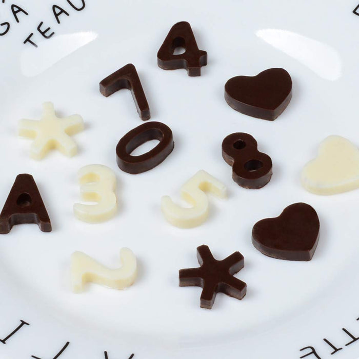 Chocolate Molds Letter and Number Silicone Candy Molds - Break Apart Chocolate Molds Candy Protein and Engery Bar Silicone Mold