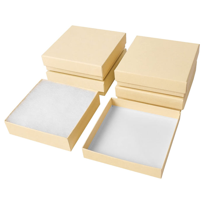 batifine Cardboard Jewelry Boxes, 40 Pack 3.5x3.5x1 Inch, Bulk Cotton —  CHIMIYA