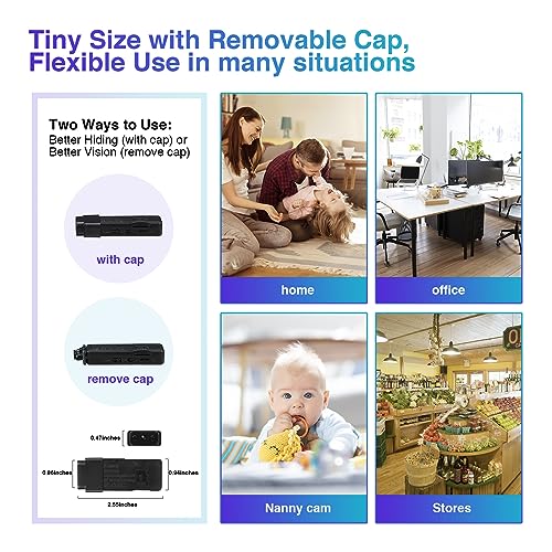Wiwacam Tiny Camera Full Hd 1080P, Small Nanny Cam For Home, Indoor Wifi Wireless Security Surveillance Cameras, Night Vision